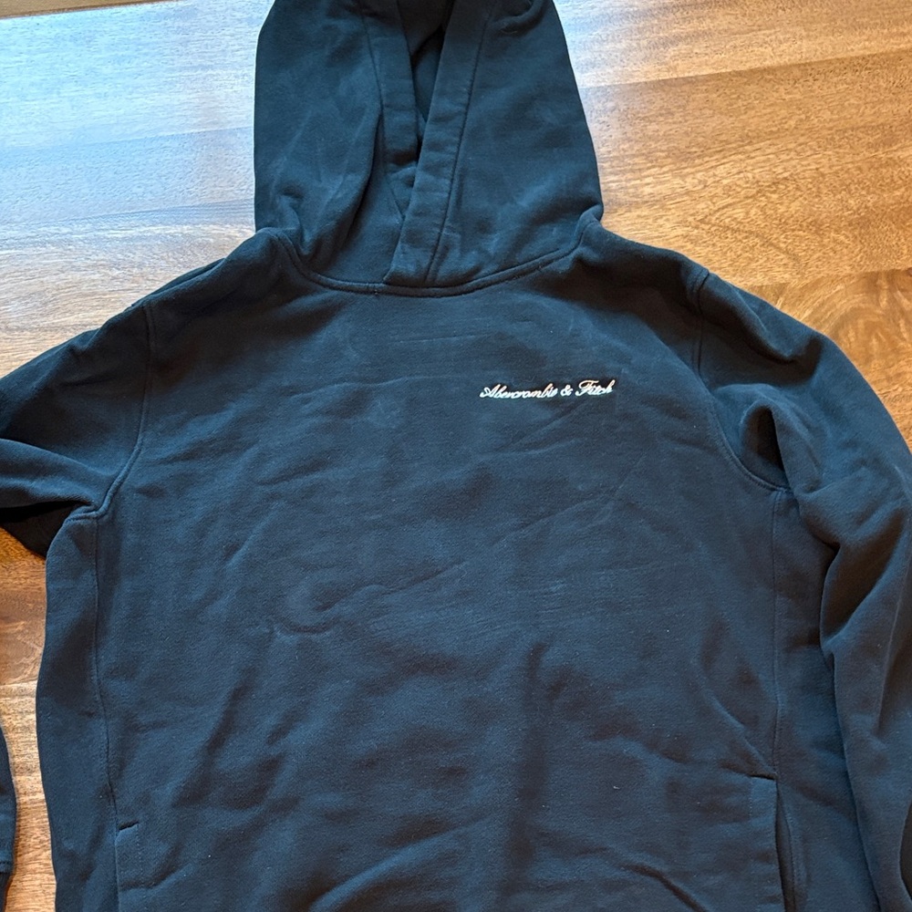 Abercrombie & Fitch Black Hoodie Sweater Size Large